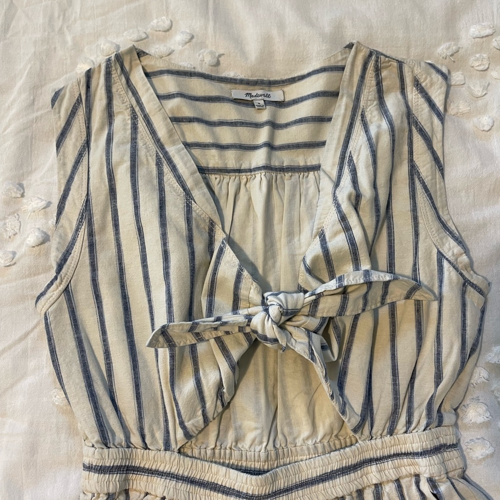 Madewell Front Tie Culotte Jumpsuit